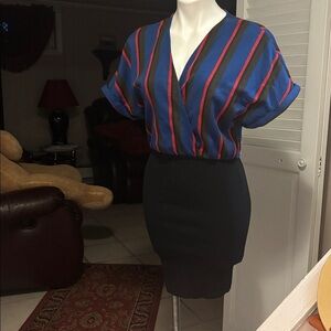 Zara Multicolor V-Neck Dress